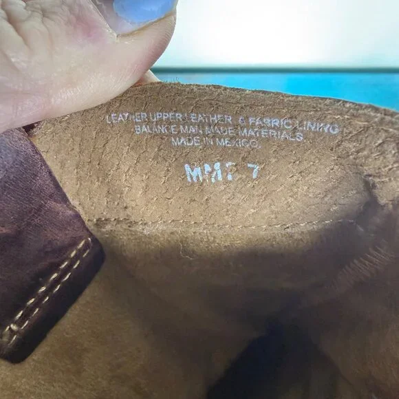 Born Borman Women's Distressed Leather Boots in Brown/Rust Size 7 - Picture 8 of 9